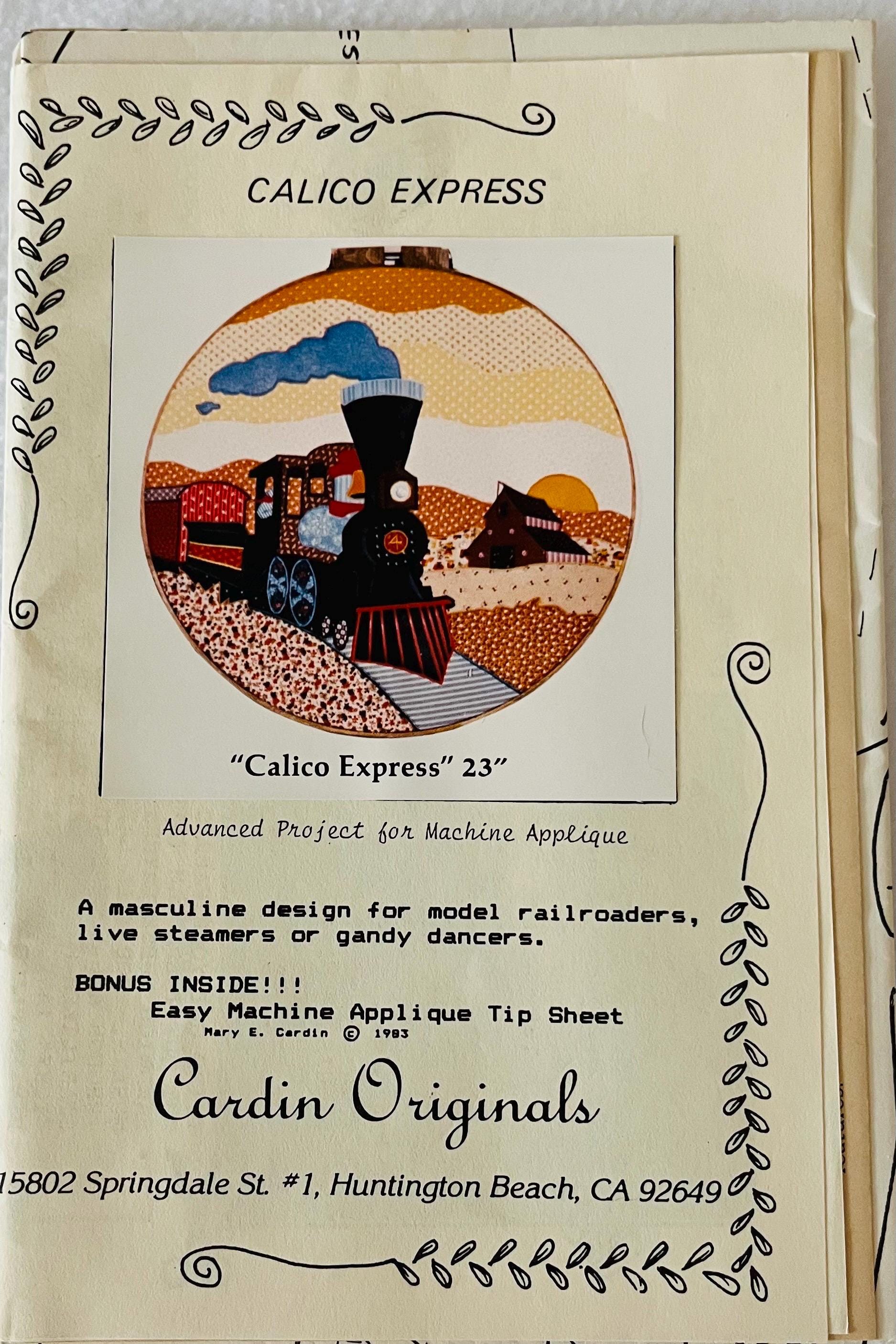 Patron De Broderie Machine Calico Express USA Train 1983 Neuf - Pour Encadrement En Cerceau