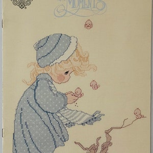 Precious Moments: &quot;Winter&#39;s Song&quot; {#PM_11}, Cross Stitch Pattern Leaflet