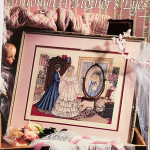 Bridal Cross Stitch, „Through a Mother's Eyes”, Leisure Arts Leaflet #2912, Książka 62, Haft krzyżykowy autorstwa Pauli Vaughan, Prezent ślubny
