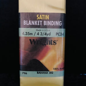 Wrights Satin Blanket Binding(4 3/4 yards) **FAST FIRST CLASS S&H*
