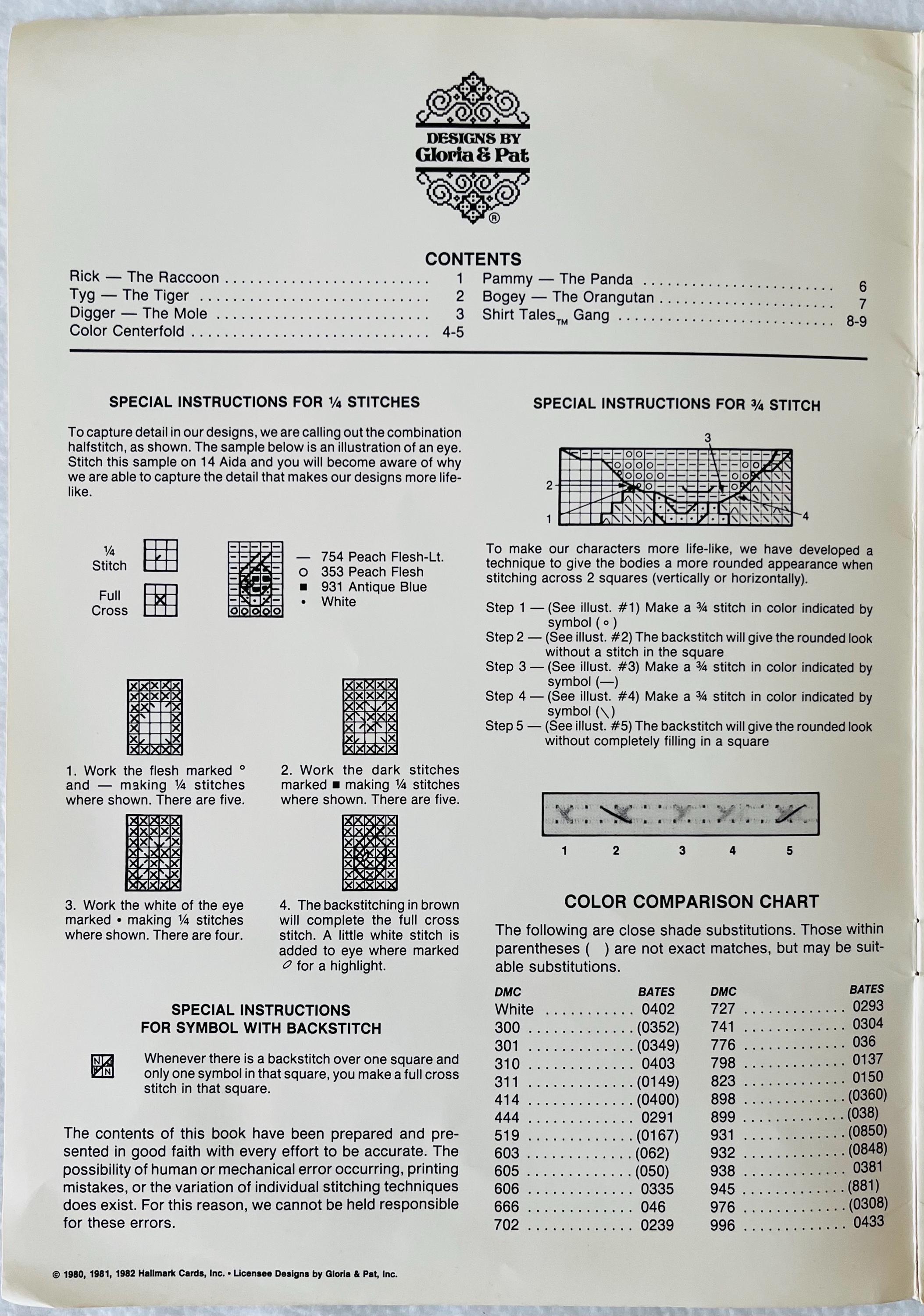 Shirt Tales Counted Cross Stitch Pattern: Children display picture 1
