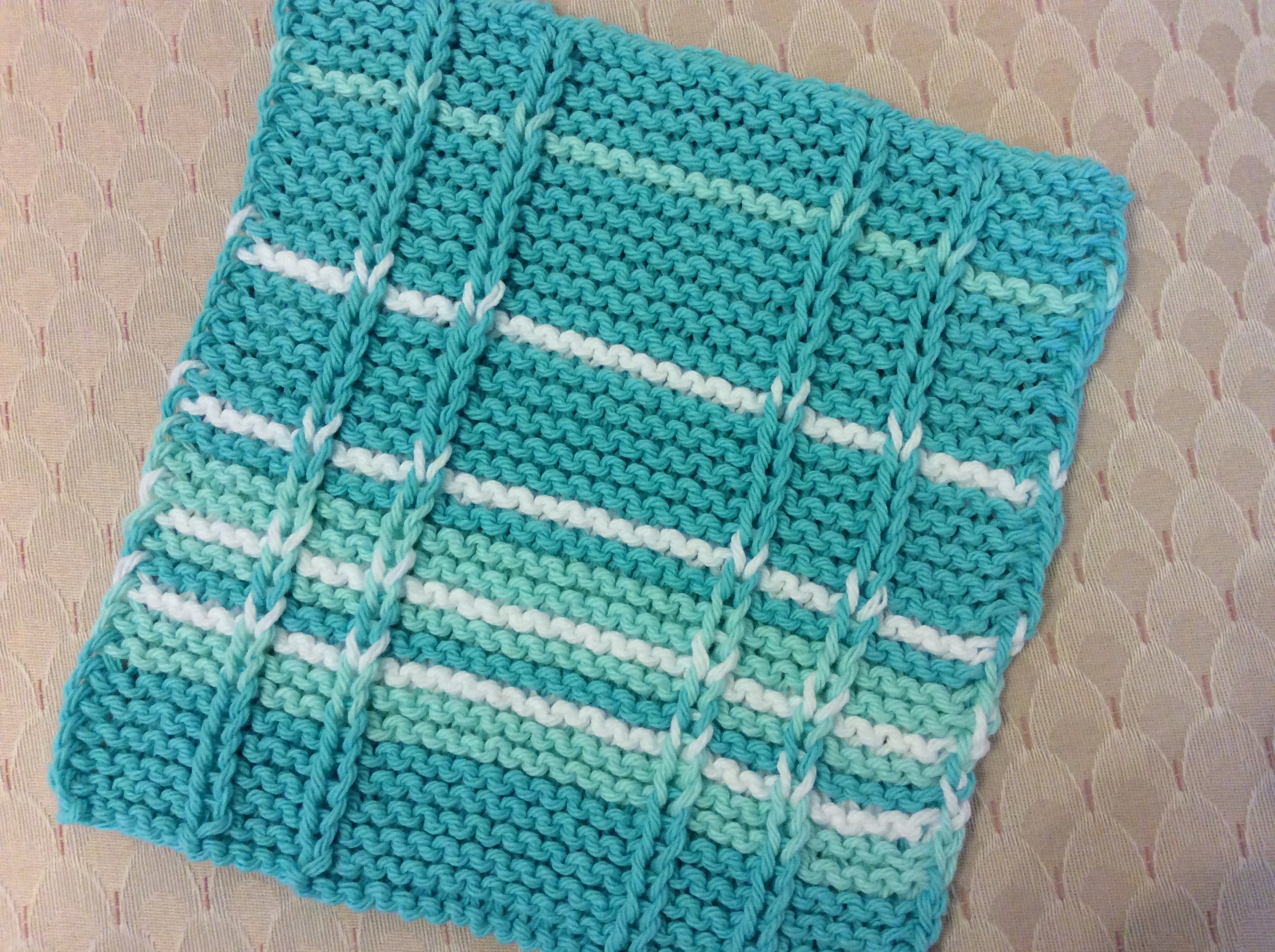 Matching Windowpane Dishcloth Pattern / Knitting Pattern / Dishcloth ...