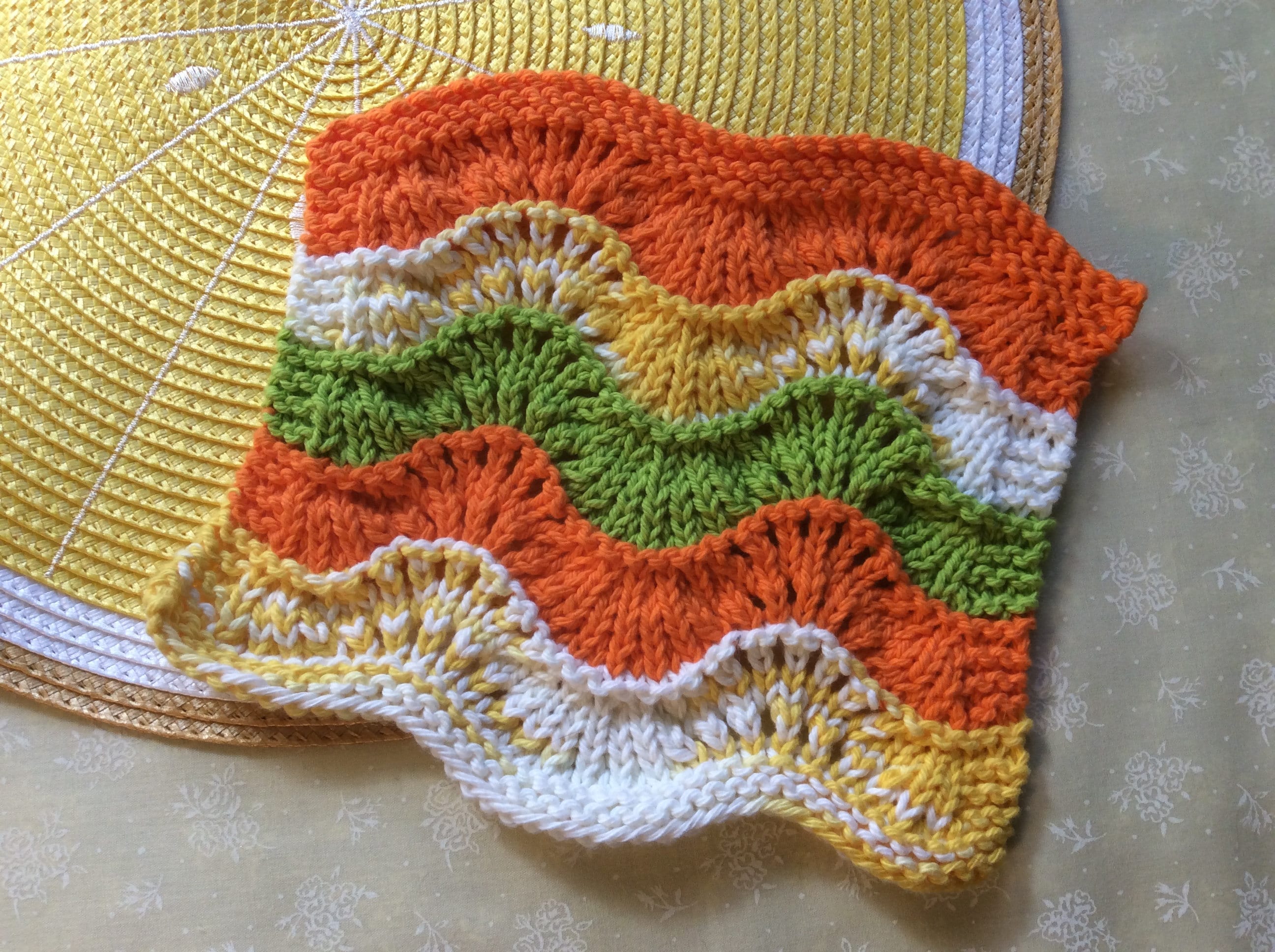 Matching Fancy Dishcloth / Knitting Pattern / Dishcloth / Washcloth / Knit Pattern / Kitchen Decor / Gift