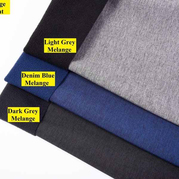 Softshell Melange Water Repellent TPU Bonding Mélange Fabric Trekking Clothing Fabric Diy Jacket