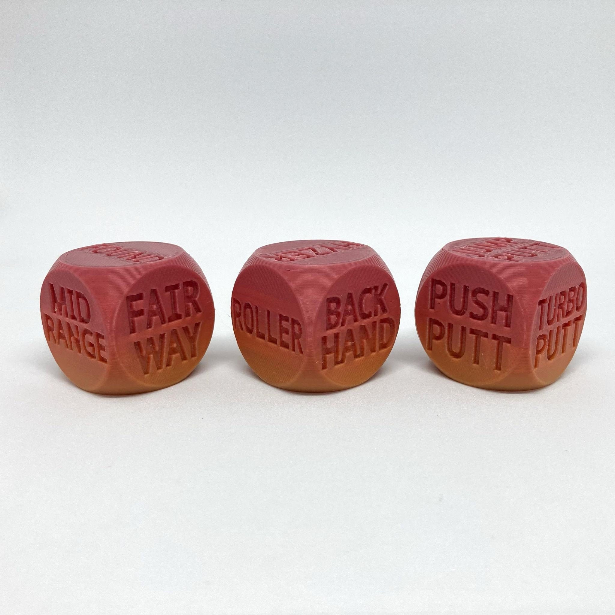 Disc Golf Dice Game MultiColor Sunset Disc Golf Putting Etsy