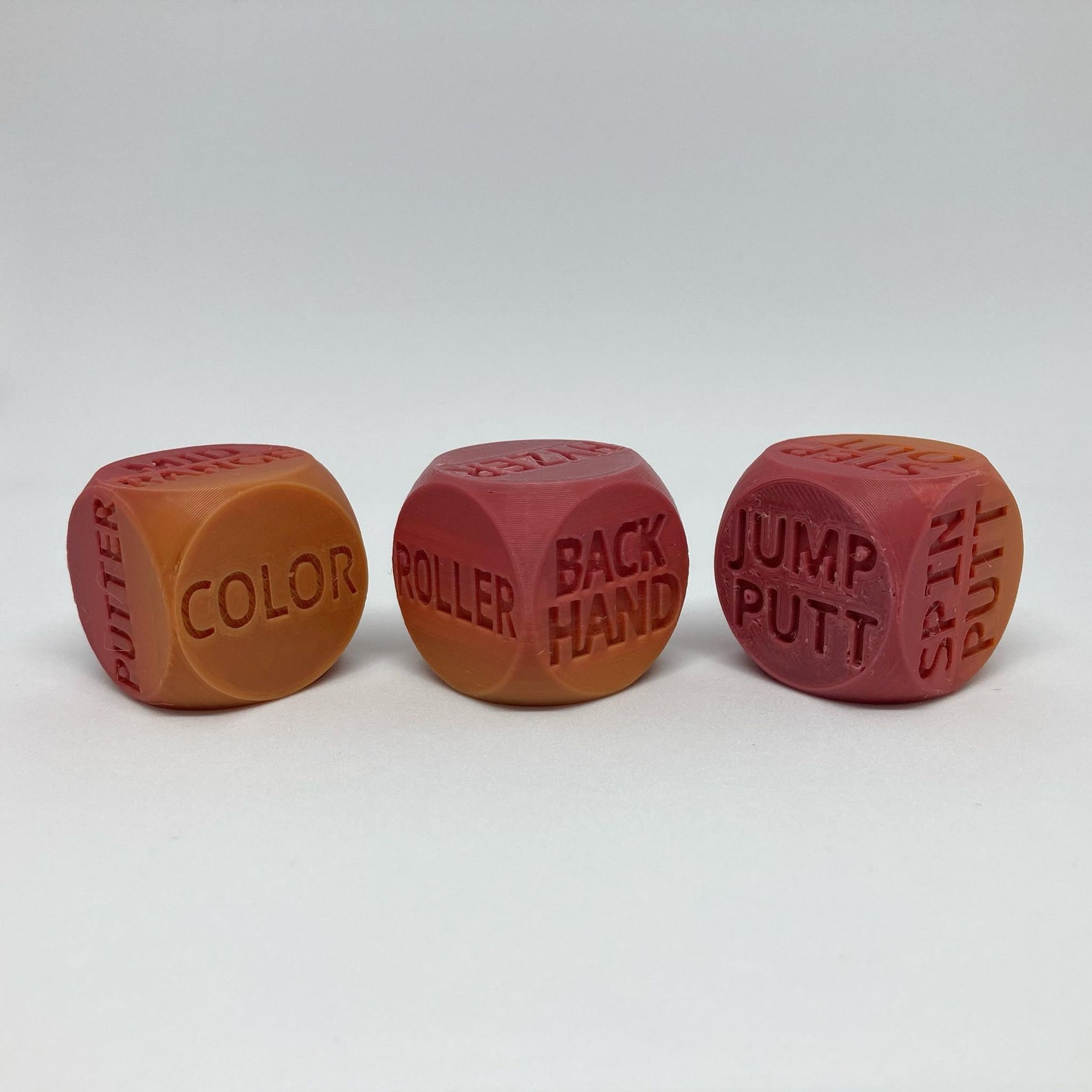 Disc Golf Dice Game MultiColor Sunset Disc Golf Putting Etsy