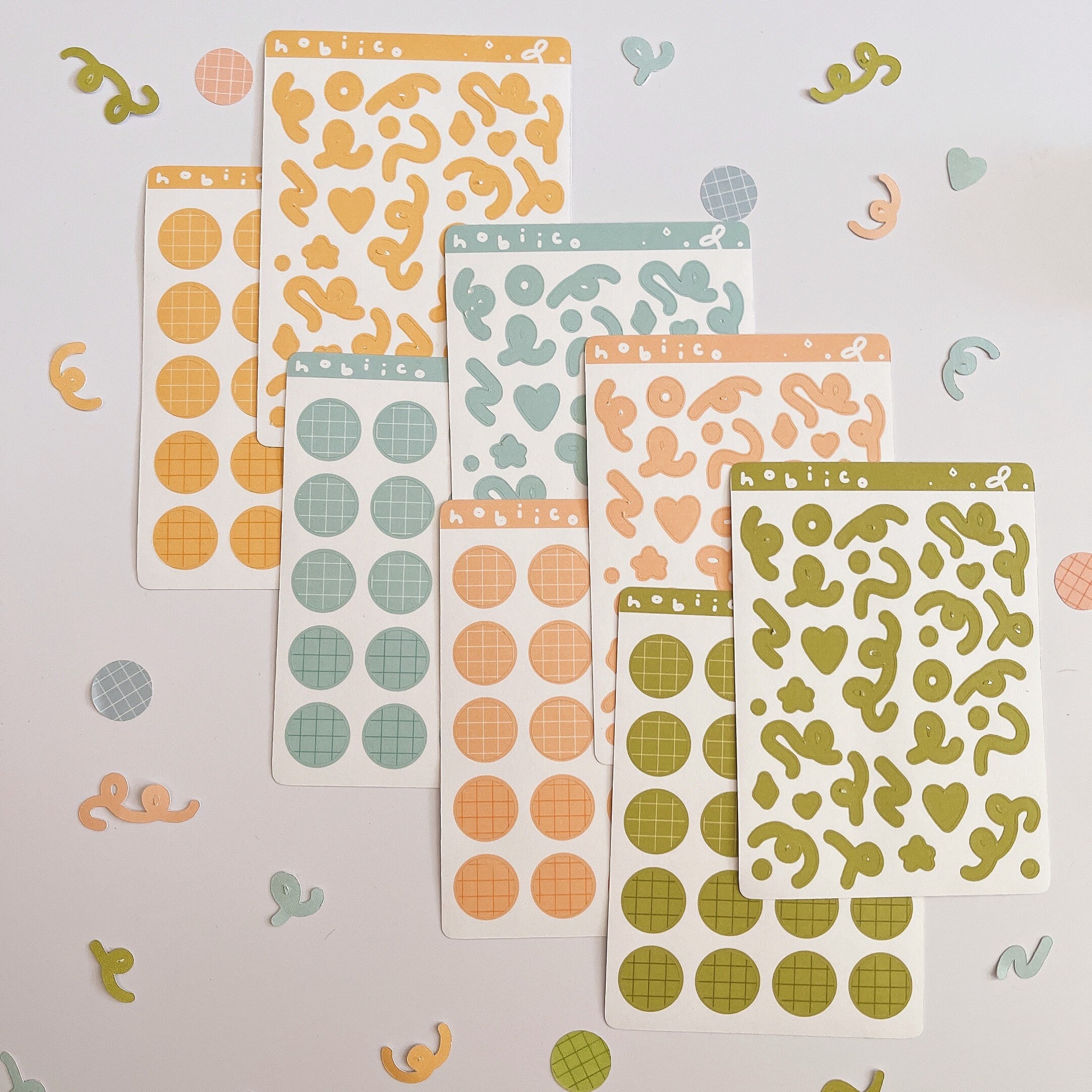 Confetti Polco Deco Sticker Sheet Etsy