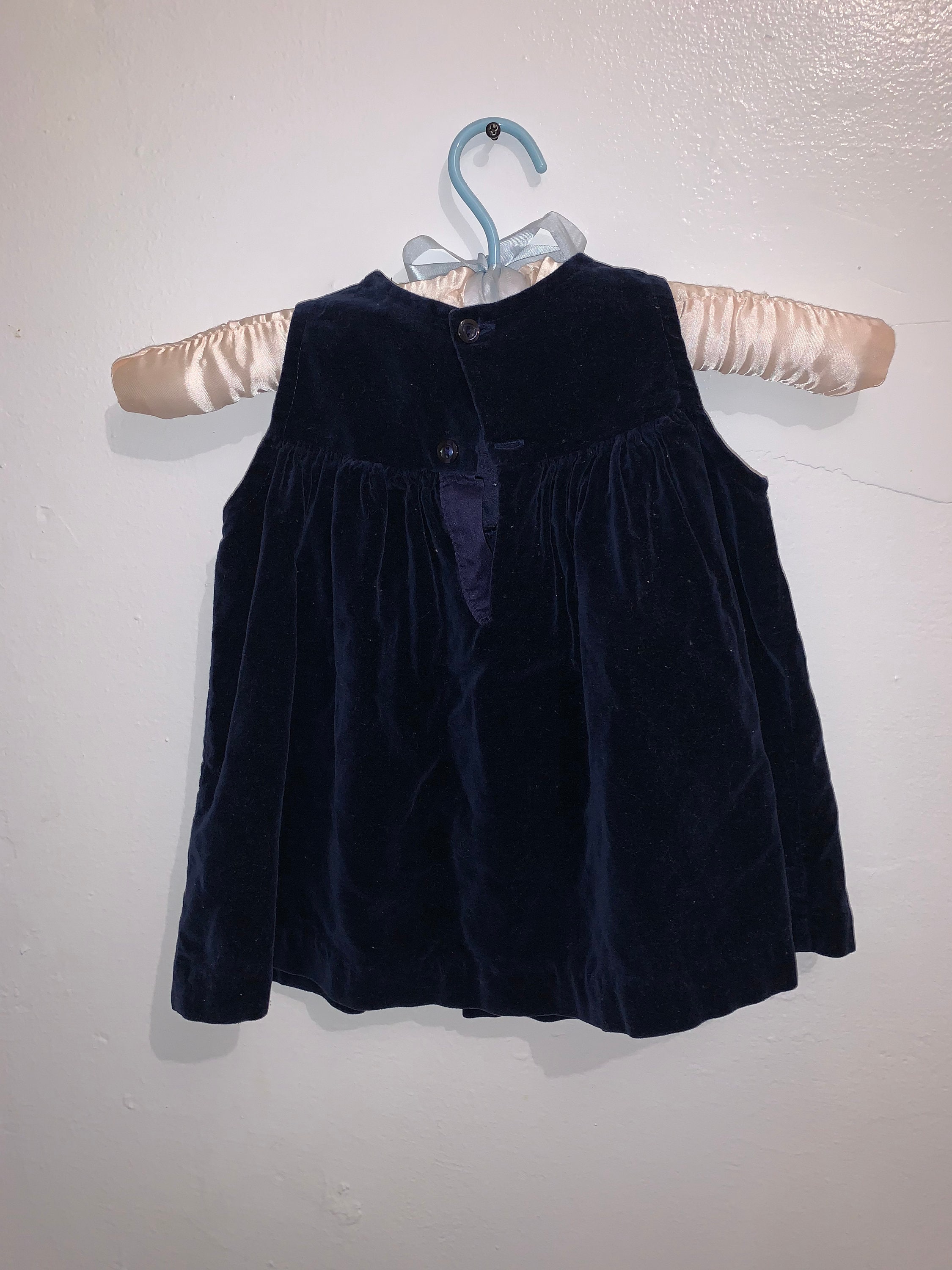 Vintage Baby Girl Velvet Heart Dress 100% Cotton 90s 12m - Etsy