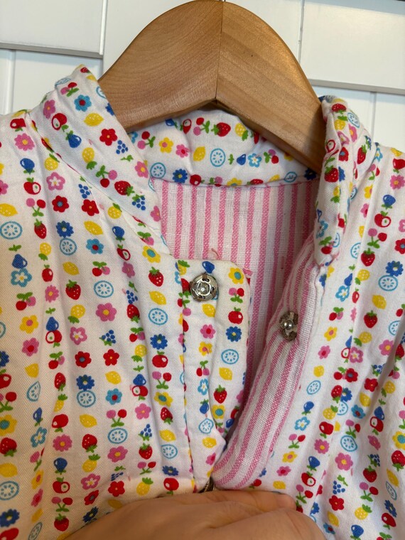 Vintage Padded Floral, Fruit Print Toddler Jacket 18/24 mos View 3
