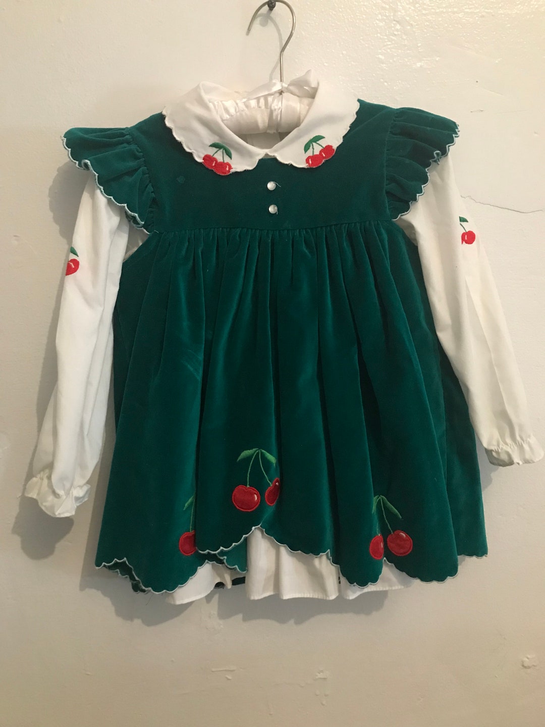 Beautiful Dress For Baby Girl In Green Color Cotton Stuff main image 1