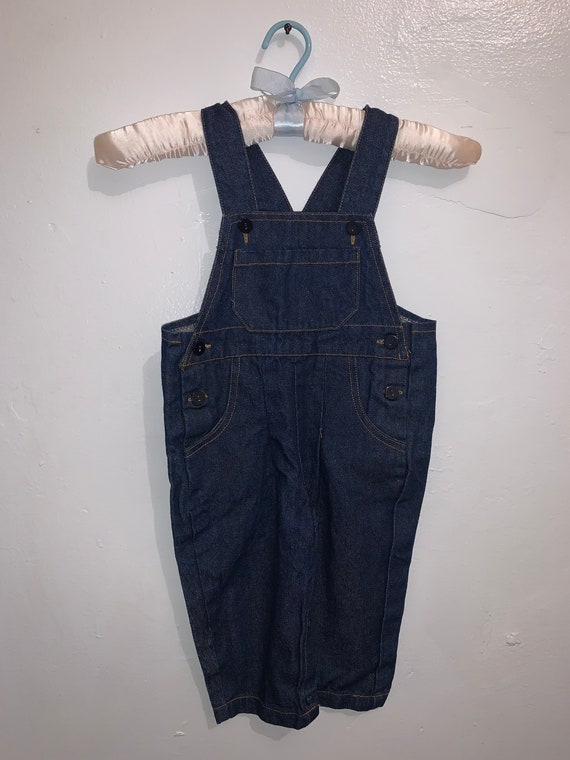 Vintage Denim Baby Overalls 100% Cotton 18 Mos, To