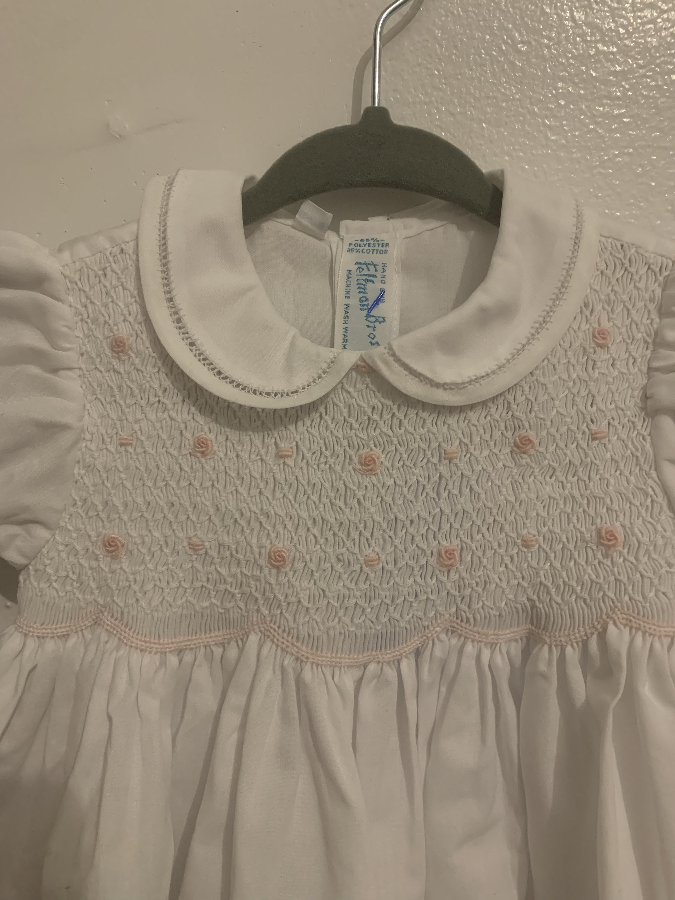 Feltman Brothers Girls Sweet White Smocked Midgie Dress