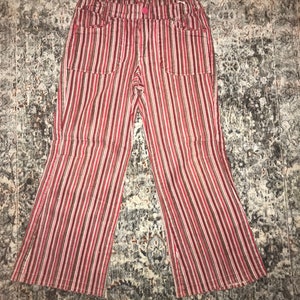 Vintage Girl’s Striped Flare Pants 70s Style , Hippie Pants , Kid’s Trousers