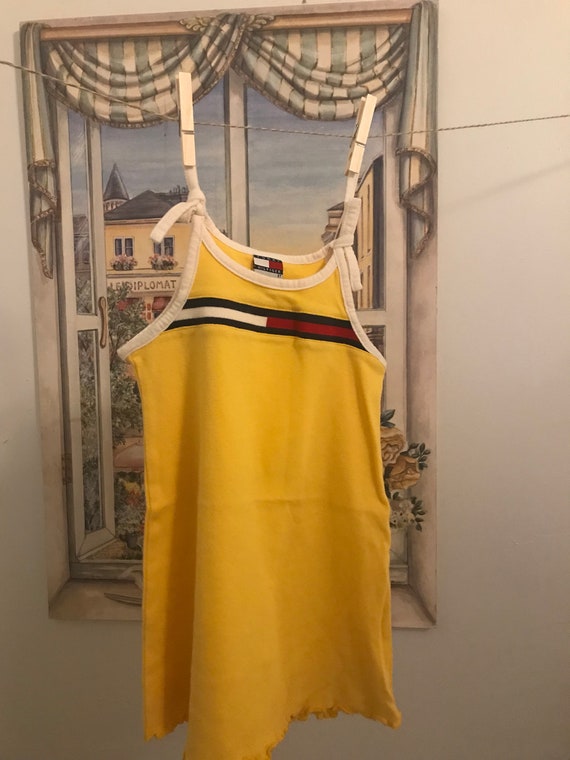 Vintage Tommy Hilfiger Girl’s Dress , Y2K Yellow … - image 2