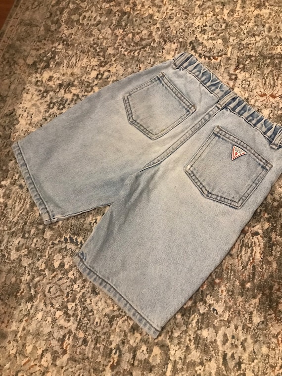 Vintage Kids 90s Guess Light Wash Denim Shorts, Ch