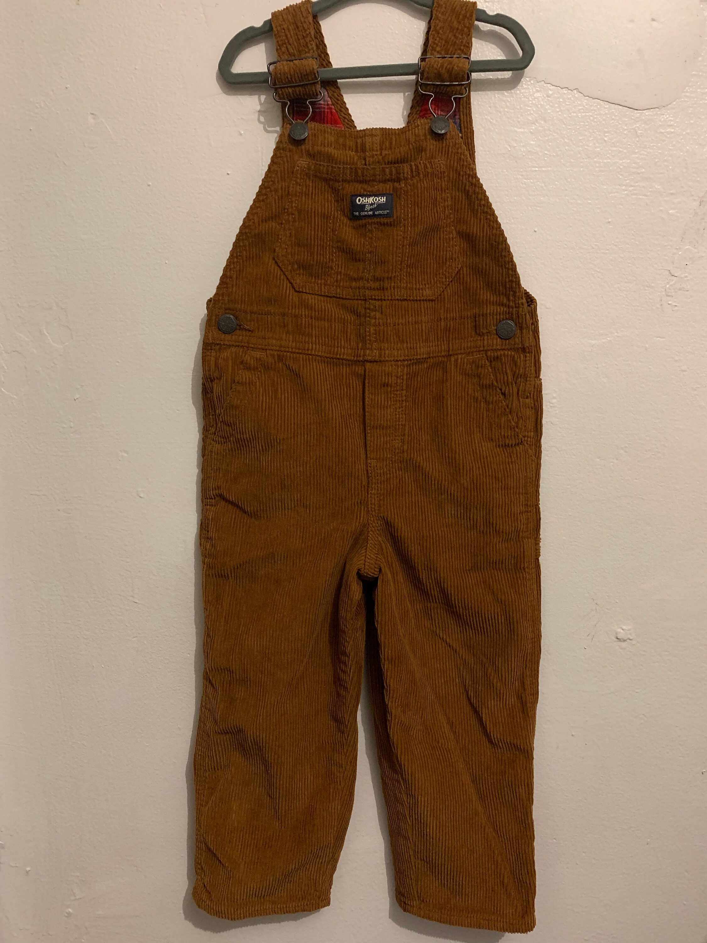 Oshkosh B'gosh Kids Corduroy Lined Warm Overalls 4T 100% Cotton