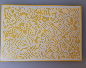 Topographic (Topo) Topoflage High-Bake Stencil | Custom Design Cerakote, Duracoat, Gunkote, Spray Paint High-Bake Stencil