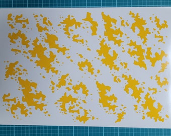 Speck Camo Stencil | High Bake Vinyl for Cerakote, Duracoat, Gunkote, Spray Paint - DIY Camouflage Supplies