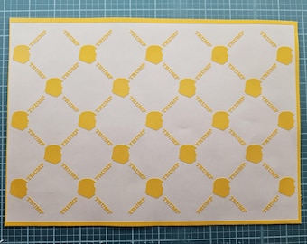 Trump Presidential Monogram Stencil Single-Use – High Temp Vinyl for Crafters & DIY Projects