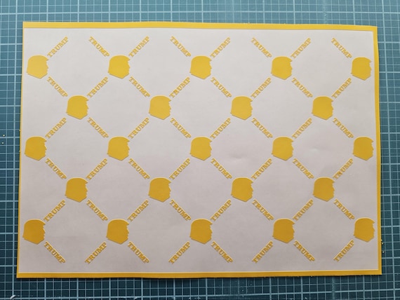 Trump Presidential Monogram Stencil Single-Use – High Temp Vinyl for Crafters & DIY Projects