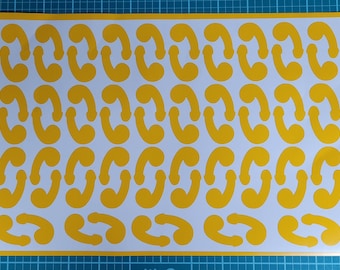 Cock-O-Flage Penis Camo Stencil | High Bake Vinyl, Cerakote, Duracoat, Gunkote and Spray Paint Krylon DIY Craft Single-Use