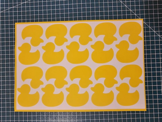 Rubber Ducky Camo Vinyl Stencil: High-Bake Paint Mask (7.5"x11.1")
