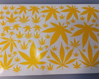 Jamaican Multicam Weed Leaf Stencil | High Bake for Cerakote, Duracoat, Gunkote, Spray Paint - DIY Camouflage Design Pot Mary Jane