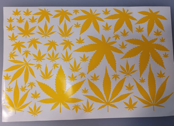 Jamaican Multicam Weed Leaf Stencil