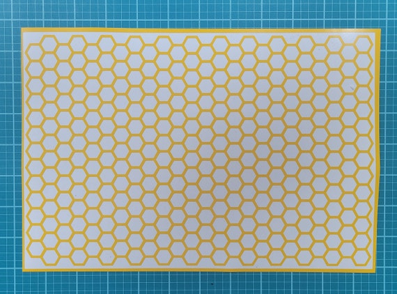 Honeycomb Hex Camo Stencil | Cerakote, Durakote, Gunkote, Krylon - DIY Camo Painting High Bake Vinyl