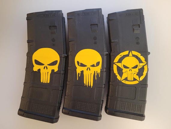 Punisher Skull Stencil Cerakote, Duracoat, Gunkote, Krylon - DIY  Painting Supplies