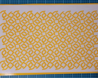 Celtic Chainmail Camo Stencil | Cerakote, Duracoat, Krylon DIY High Bake Vinyl Spray Paint