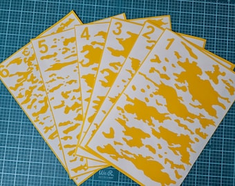 OCP 2 Scorpion Multicam Stencil | Cerakote, Duracoat, Gunkote - DIY Camouflage Design