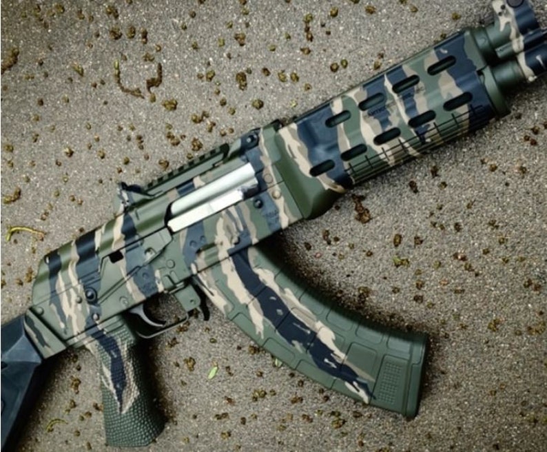 Vietnam Tiger Stripe Stencil Cerakote, Duracoat, Gunkote DIY Camouflage