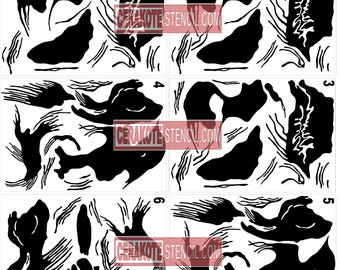 Rhodesian Brush Stroke Camo Design: 6 Sheet SVG (Digital Download)