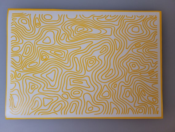 Topographic Topoflage High-Bake Stencil (7.5"x11.1")