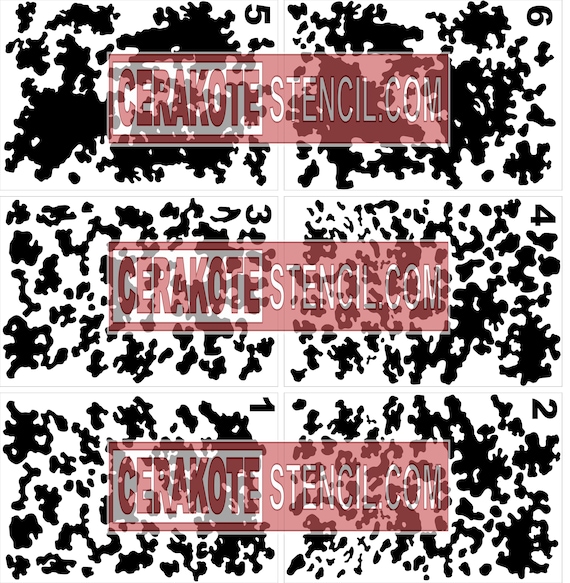 Flecktarn Camo Stencil Designs: 6 Sheet SVG, AI, PDF (Digital Download)