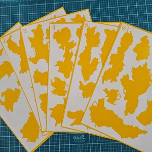 Distorted Multicam Stencil Pack | Cerakote, Duracoat, Gunkote and Spray Paint