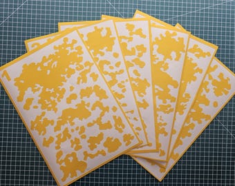 Flecktarn Stencil 2 and 6 sheet Pack| Cerakote, Duracoat, Gunkote - DIY Camouflage Design