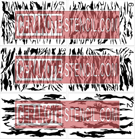 Vietnam Tiger Stripe Camo Design: 6 Sheet SVG Set (Digital Download)
