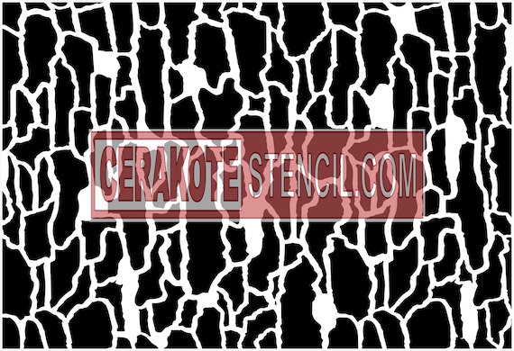 Tree Bark Camo Stencil Design: Instant Digital Download SVG for Crafting & More