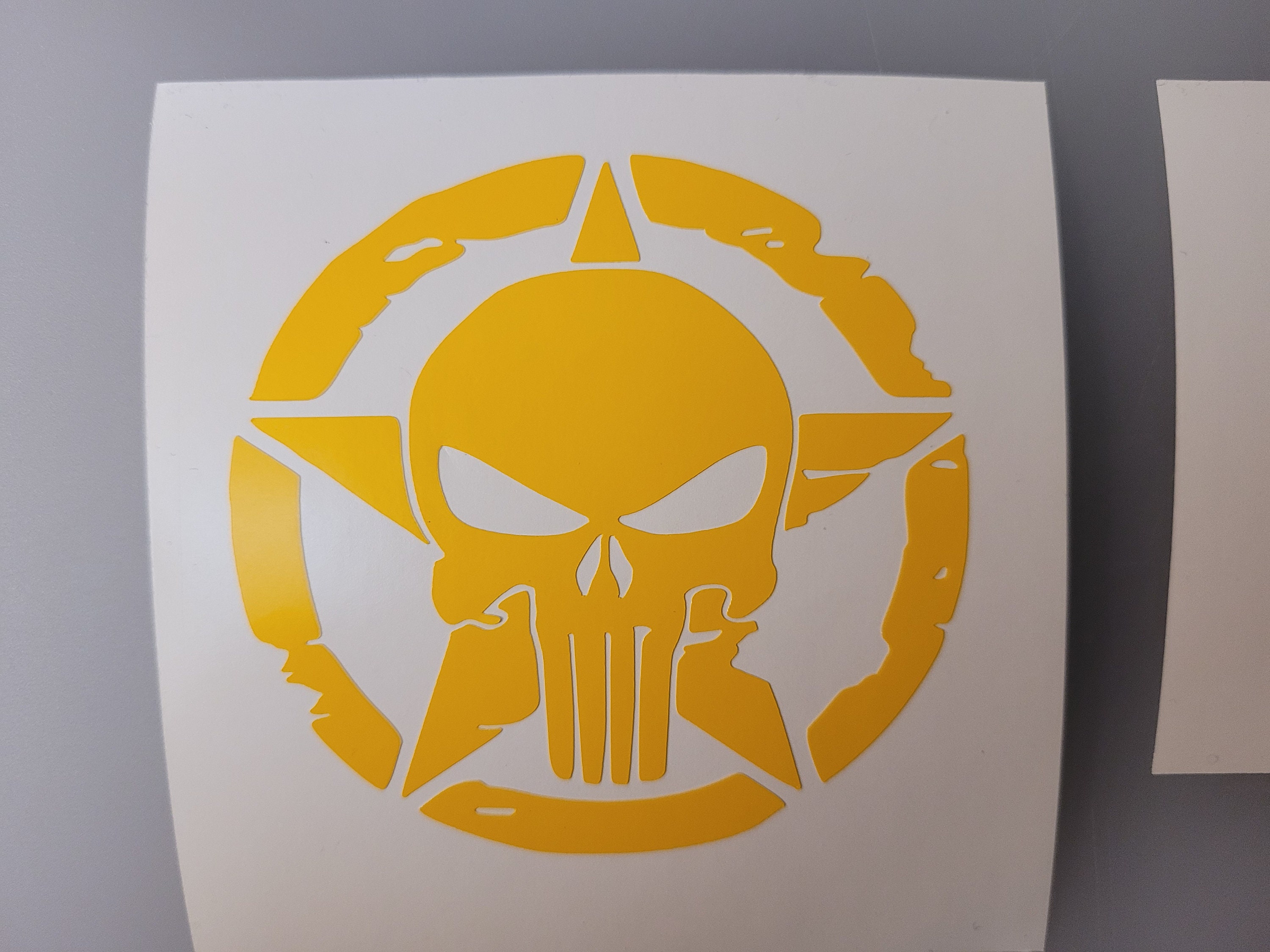 2 Pack Punisher Skull Star, Punisher Skull Drip, Punisher Skull Stencil Cerakote, Duracoat ...
