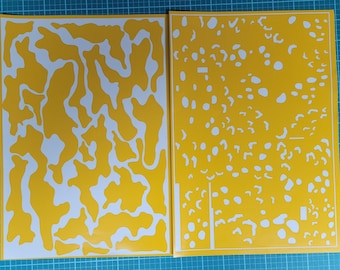 Chocolate Chip Desert Camo Stencil Pack | Cerakote, Duracoat, Gunkote and Spray Paint