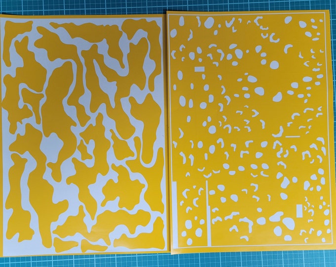 Featured listing image: Chocolate Chip Desert Camo Stencil Pack | Cerakote, Duracoat, Gunkote and Spray Paint