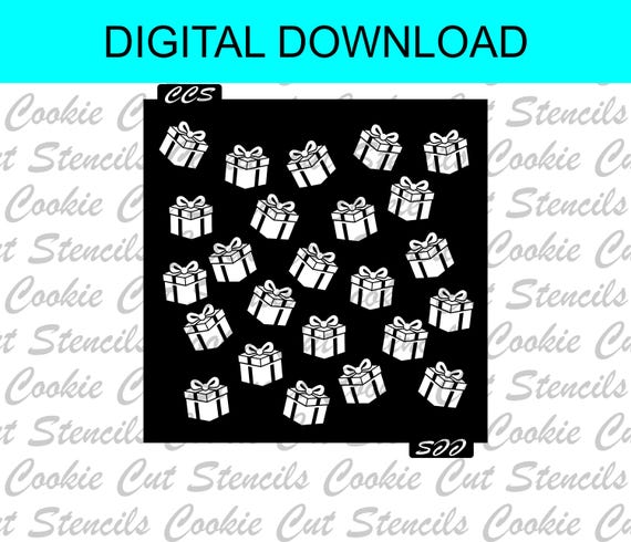 Digital - Checkerboard Cookie, Cake Stencil File