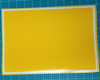 Custom Design 11" x 7.5" High Bake Yellow Vinyl Stencil | Cerakote, Duracoat, Gunkote and Spray Paint