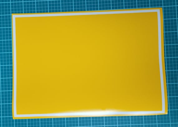 Custom High Bake Yellow Vinyl Stencil: Cerakote, Duracoat, Gunkote (11" x 7.5")