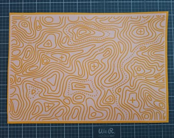 Topographic Topo Pathfinder | Single-Use High-Bake Stencil for Crafting, DIY Projects, & Custom Designs Spray Paint Duracoat Cerakote