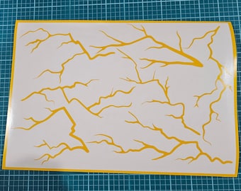 Lightning Bolt Stencil | Compatible with Cerakote, Duracoat, Gunkote - DIY Camouflage Painting Supplies