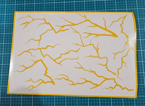 Lightning Bolt Stencil | Compatible with Cerakote, Duracoat, Gunkote - DIY Camouflage Painting Supplies