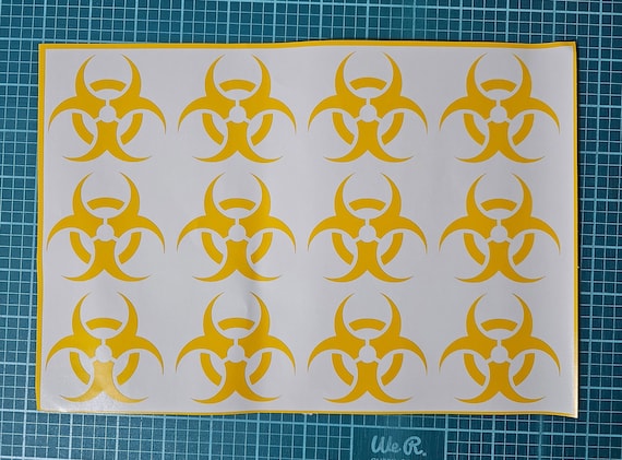 BIOHAZARD Stencil | BIOHAZARD Pattern | Cerakote, Duracoat, Gunkote, Krylon - DIY Painting High-Bake Vinyl